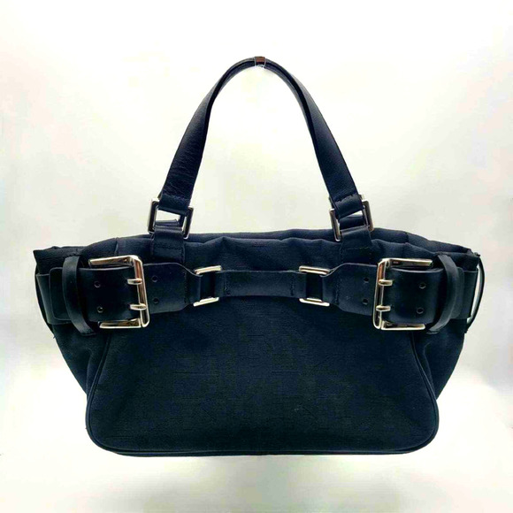 DKNY Mini Logo Handbag Black Monogram Canvas Leather NWOT - Picture 1 of 4